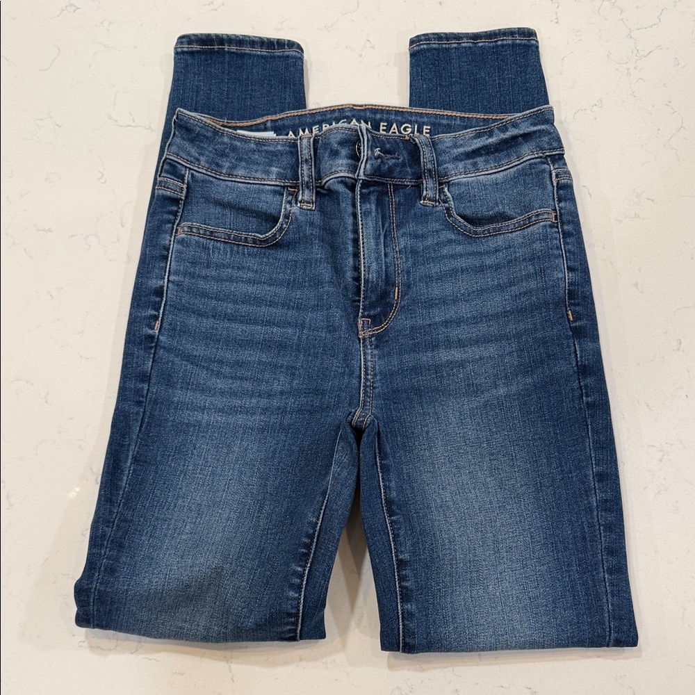 American Eagle Outfitters High Rise Blue Jeans